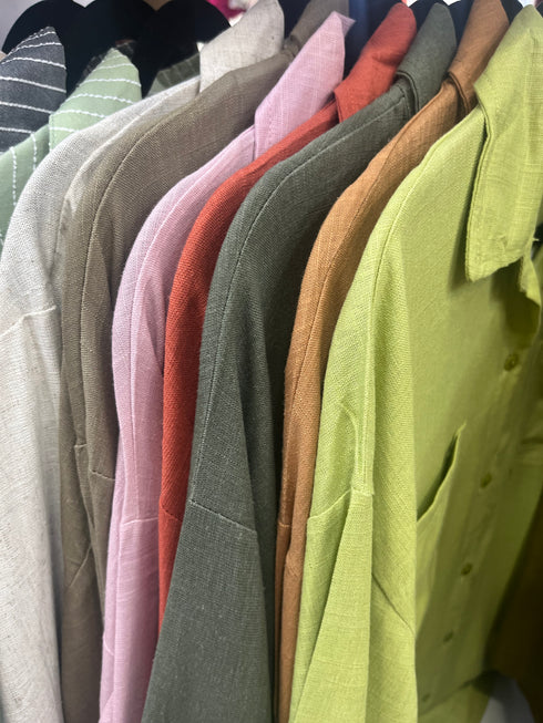 Women Casual Solid Color Formal Shirts